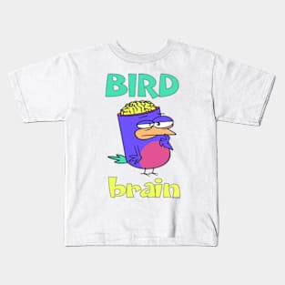 Birdbrain Design for Bird Lovers Kids T-Shirt